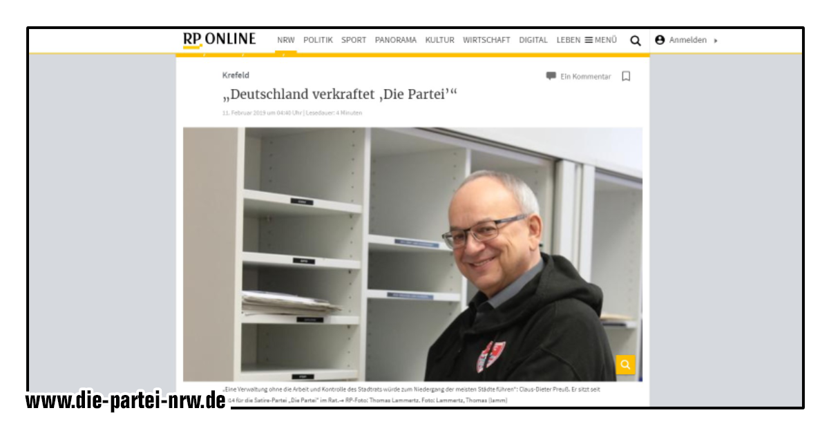 Landesgeschäftsführer und Krefelder Ratsherr CD Preuß im Interview!